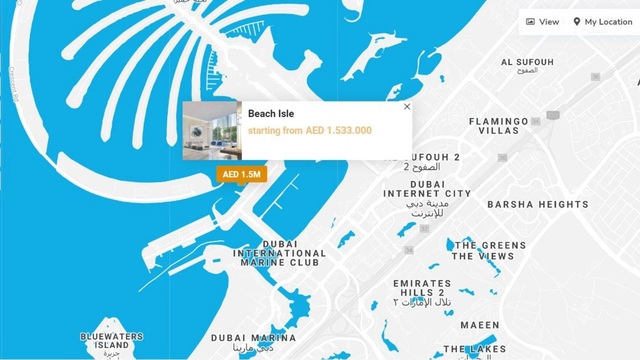 Emaar Beach Isle na Palm Jumeirah - PRODÁNO
